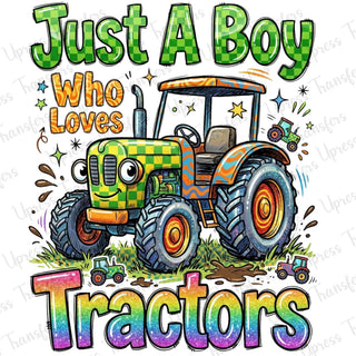 Just A Boy Who Loves Tractors