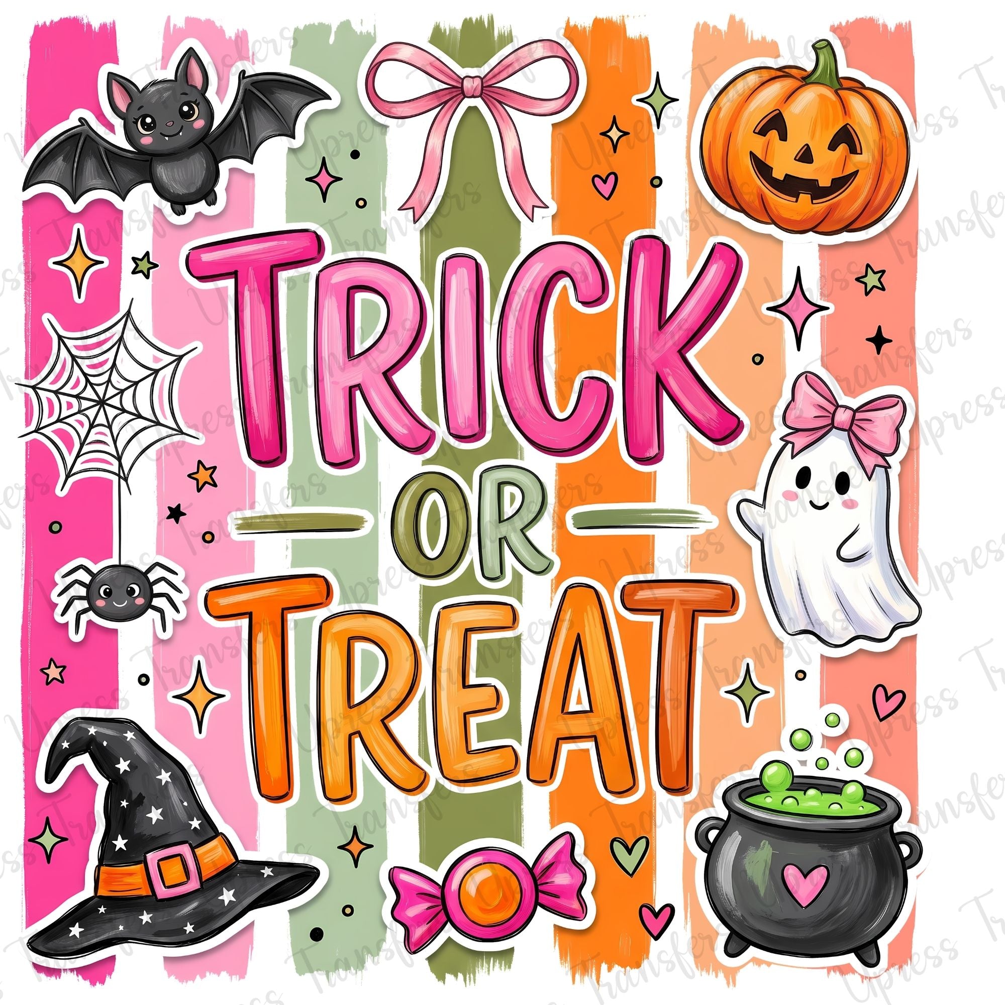 Kiddie Trick Or Treat Stripes