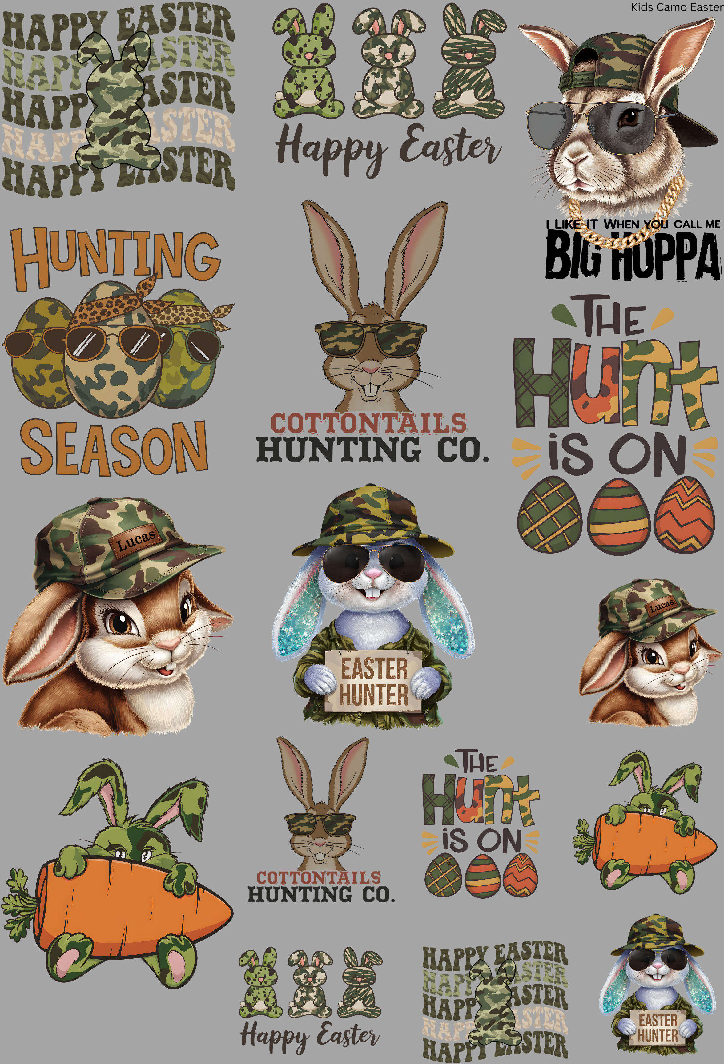 Kids Camo Easter