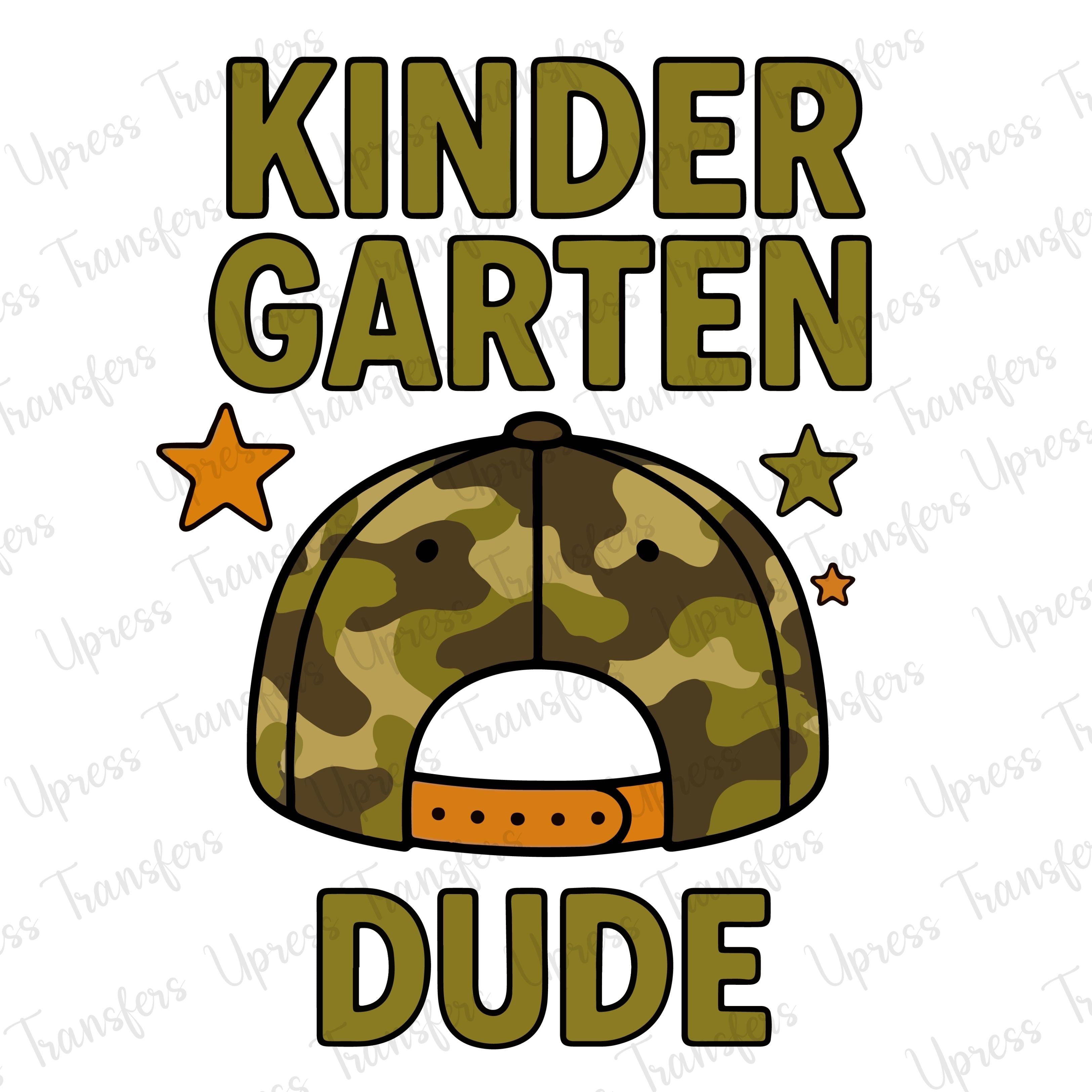 Kindergarten Cap Dude camo