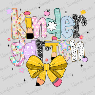 Kindergarten Doodle Pencil Bow