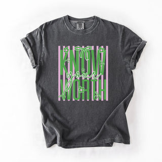 Know Your Worth Green Stripes
