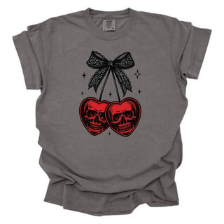 Lace Bow Cherry Skulls