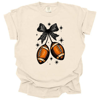 Lace Bow Football Cherries
