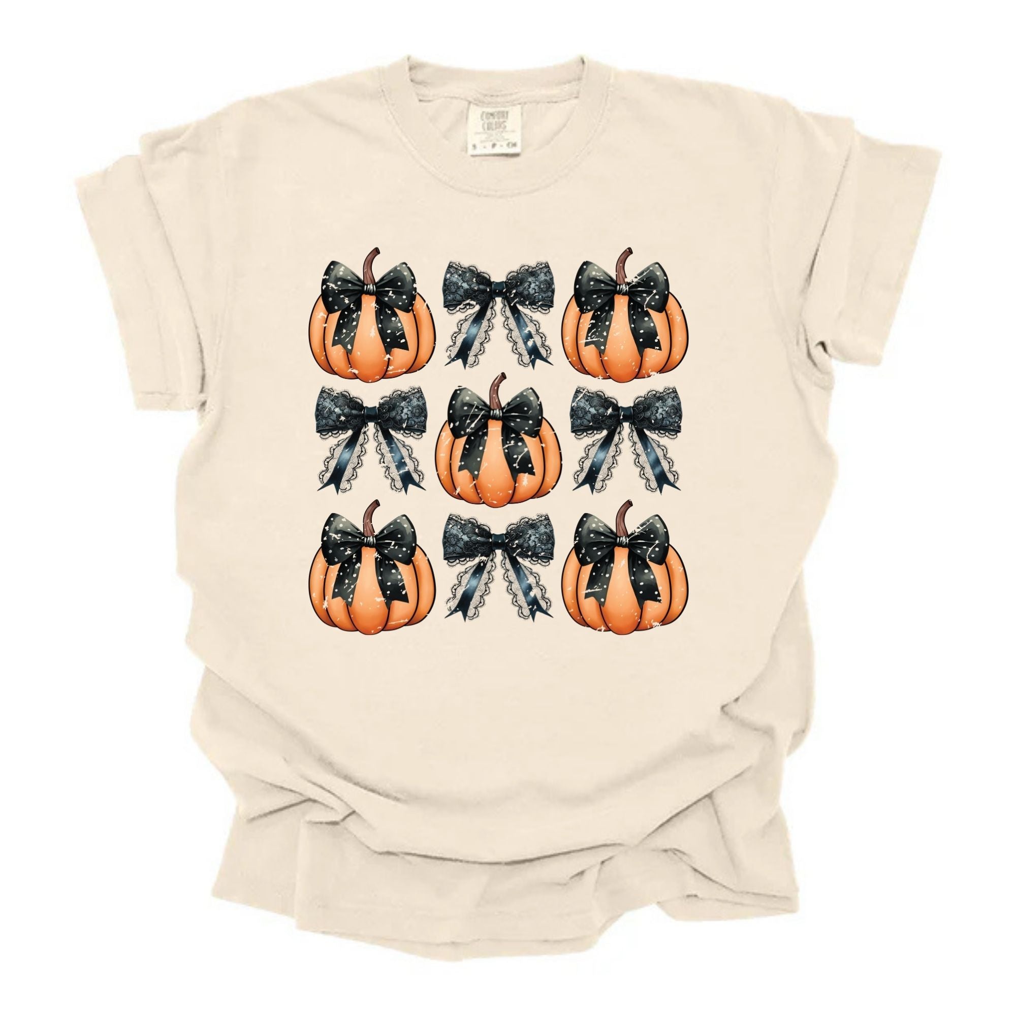 Lace Bows and Pumpkins Coquette