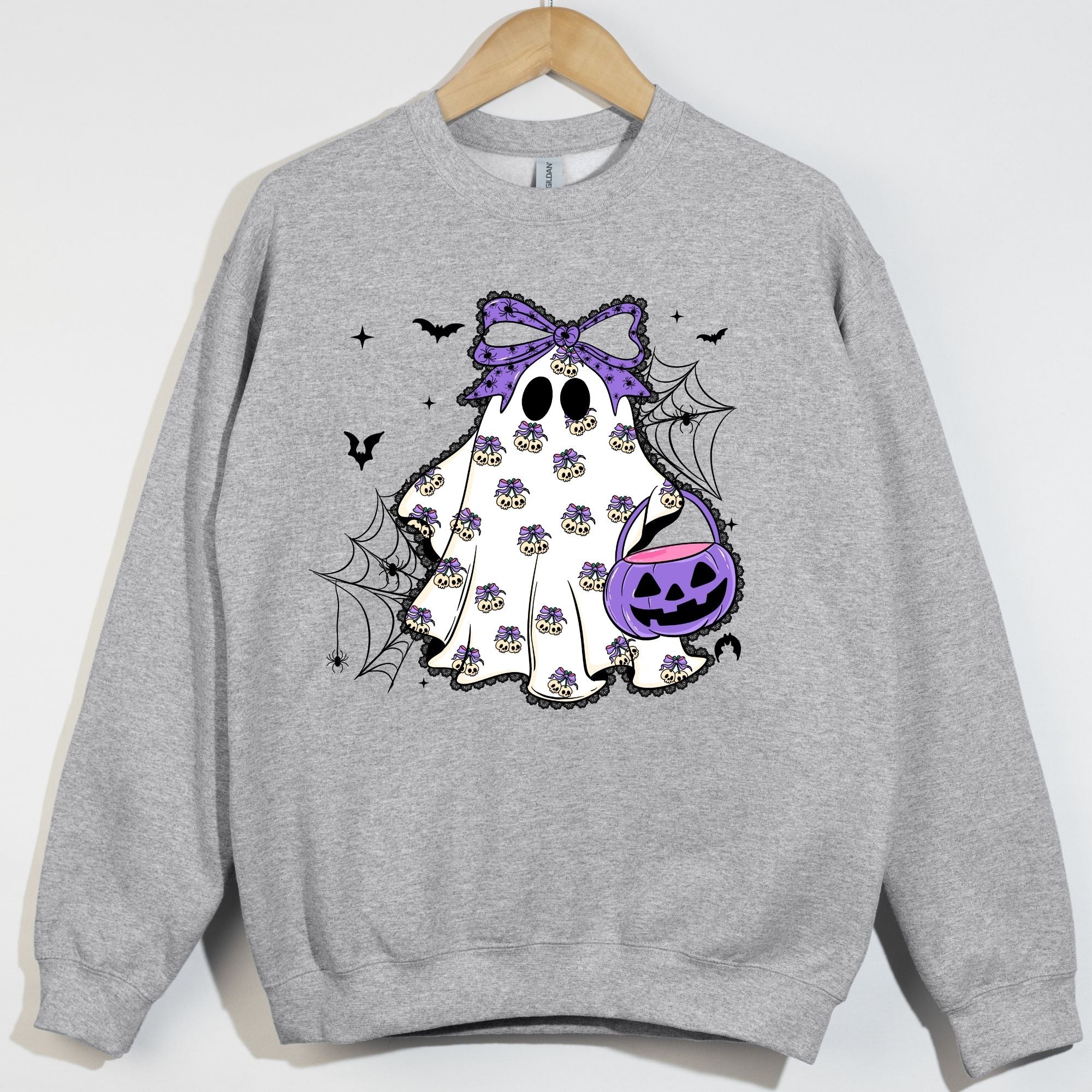 Lace Ghost Skull Cherries Pattern