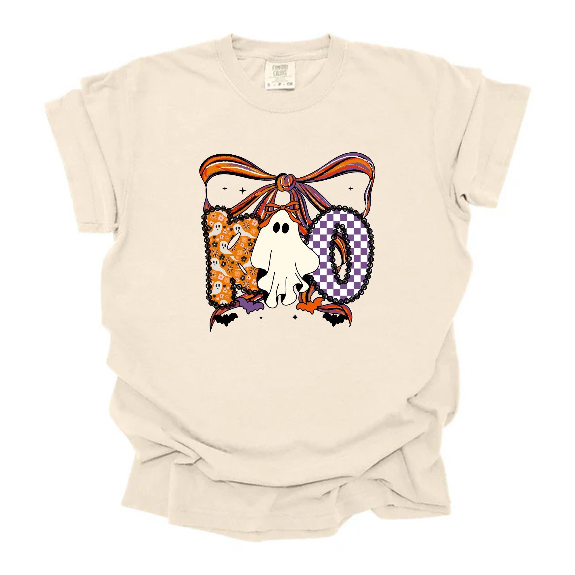 Lace Halloween Patterns Boo Bow