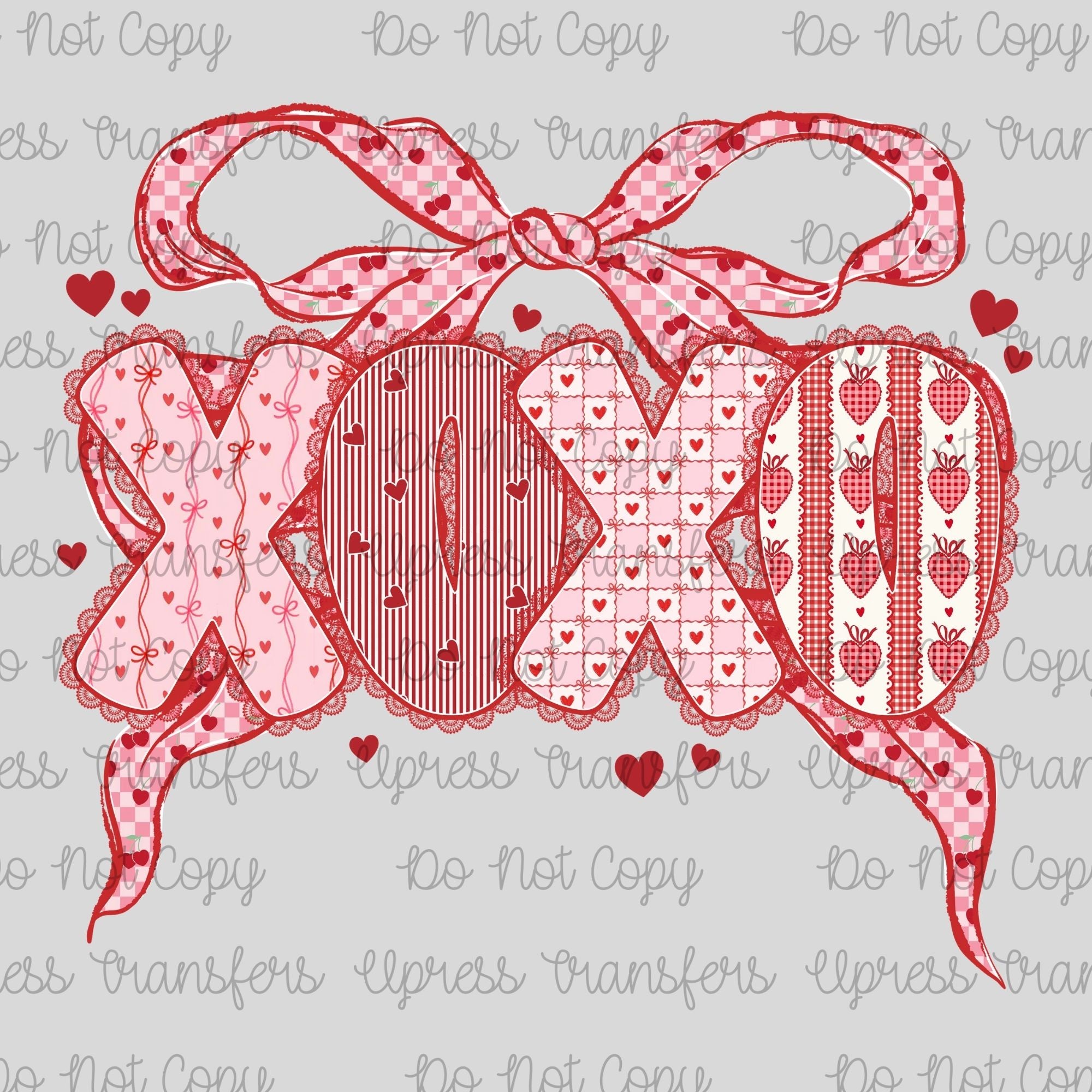 Lace Red Coquette XOXO
