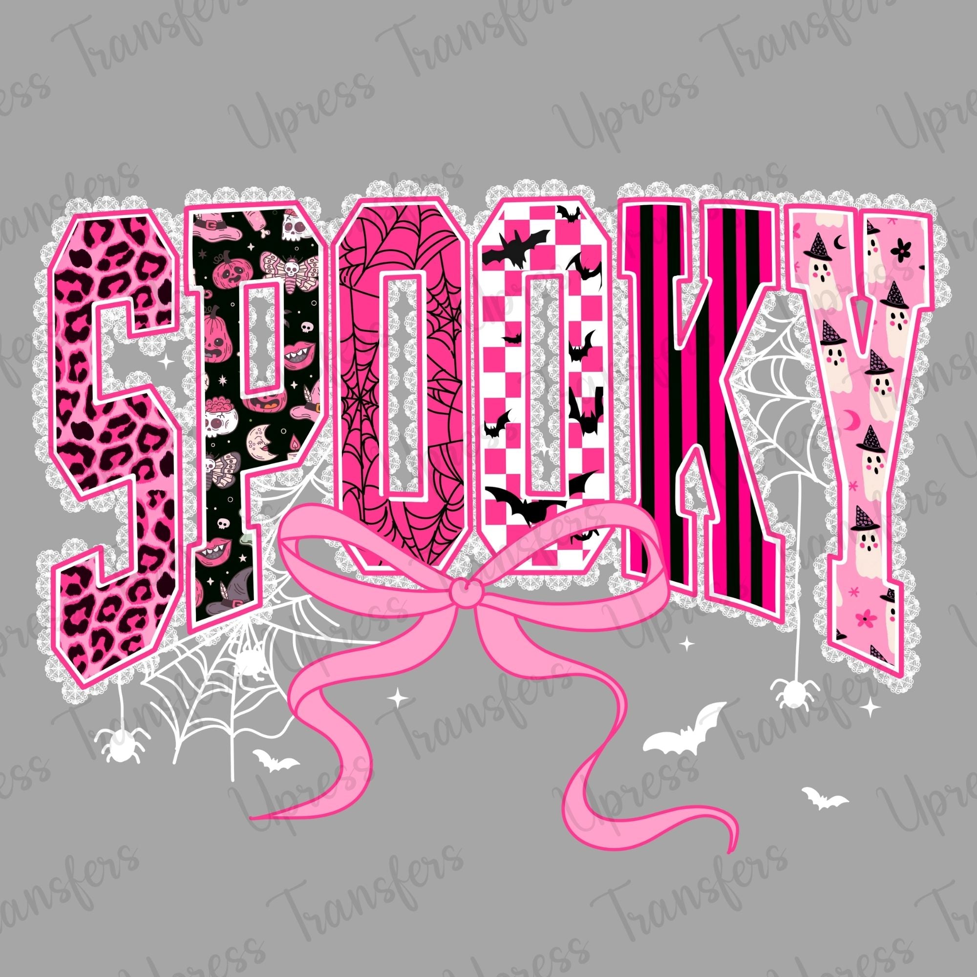 Lace Spooky Pink Halloween