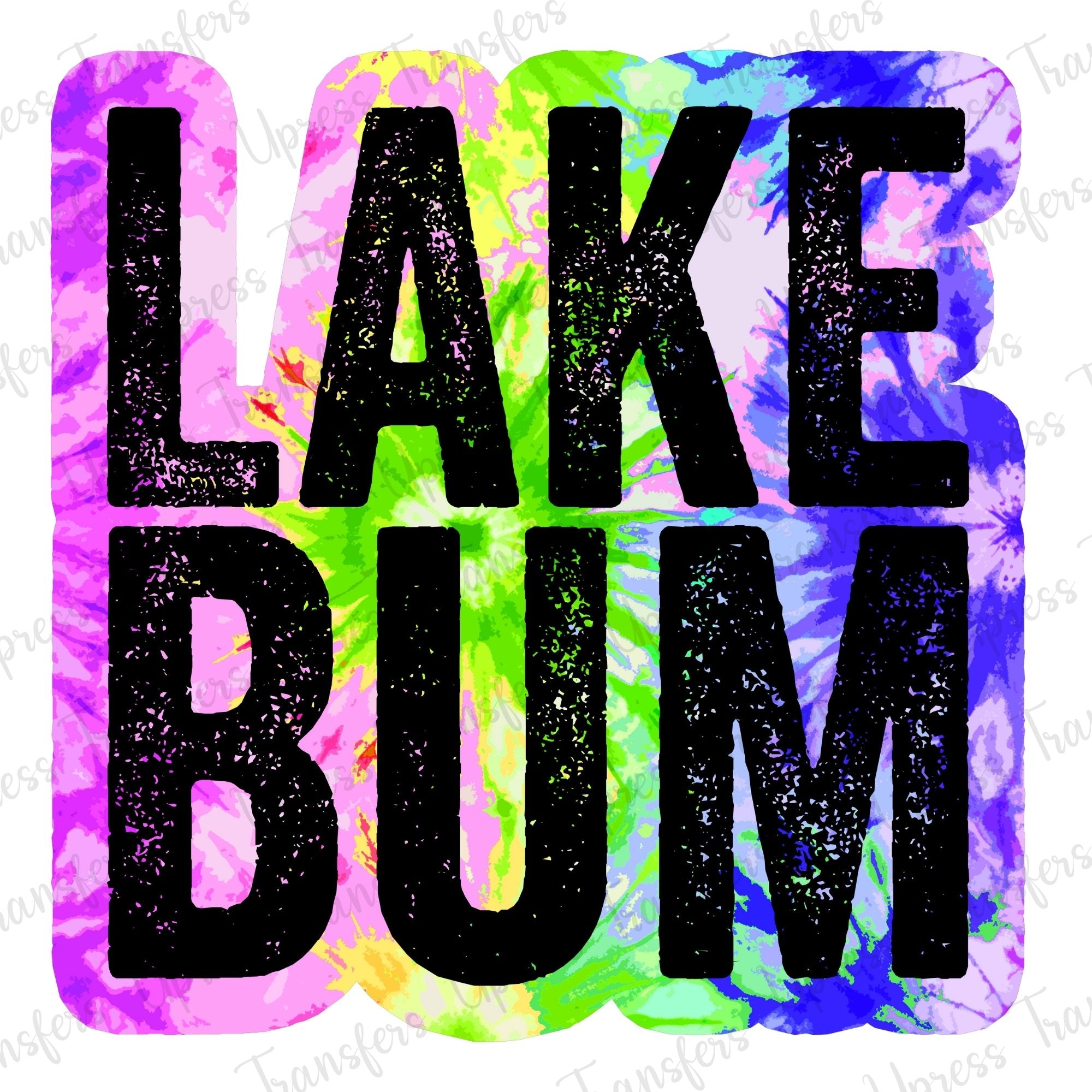 Lake Bum Black Tye Dye
