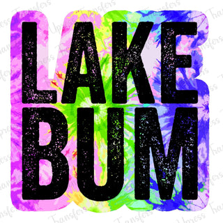 Lake Bum Black Tye Dye