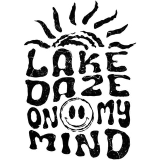 Lake Daze Black Distressed