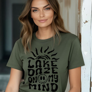 Lake Daze Black Distressed