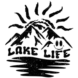 Lake Life Black Distressed