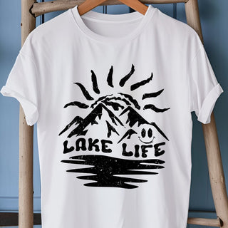 Lake Life Black Smiley