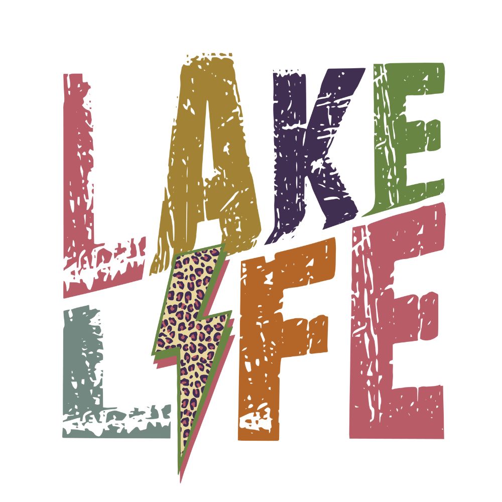 Lake Life Lightning Bolt – U Press Transfers