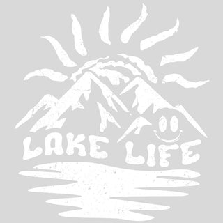 Lake Life White Distressed