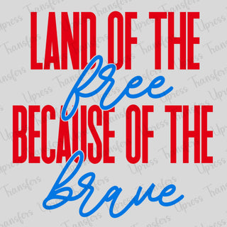 Land Of The Free Red And Blue
