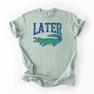 Later Gator Distressed Blue Green