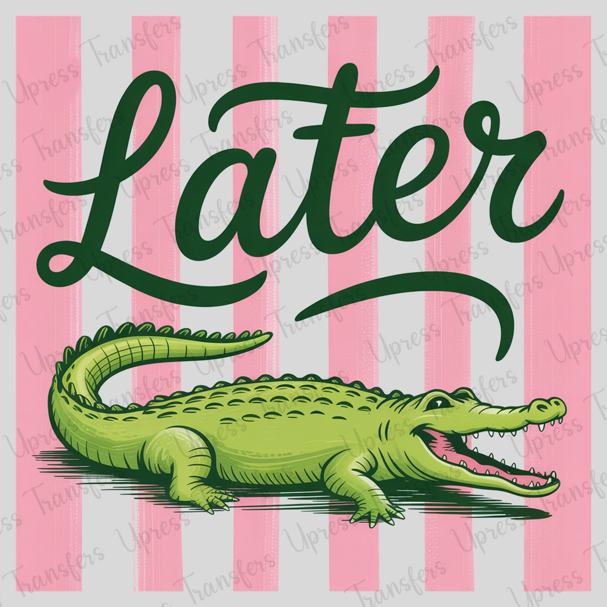 Later Gator Pink Striped Trendy