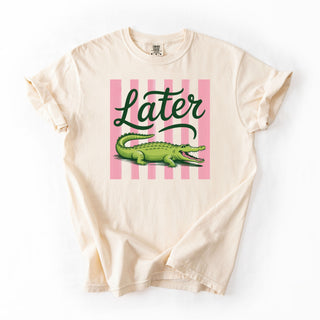 Later Gator Pink Striped Trendy