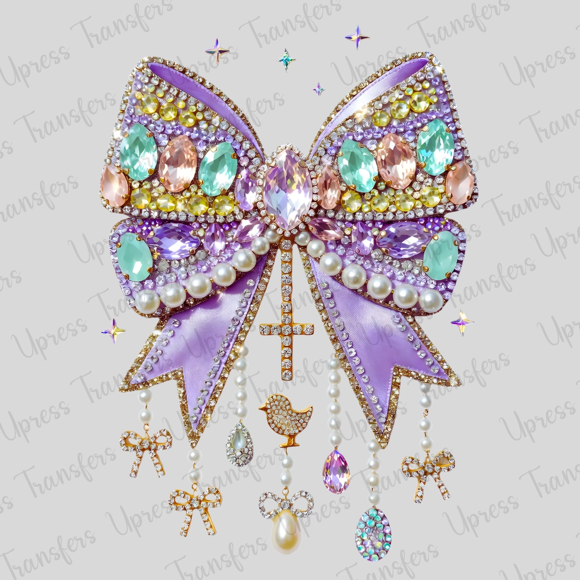 Lavender Jewel Bow