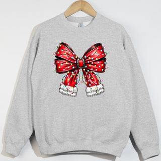 Leather Christmas Bow With Lights