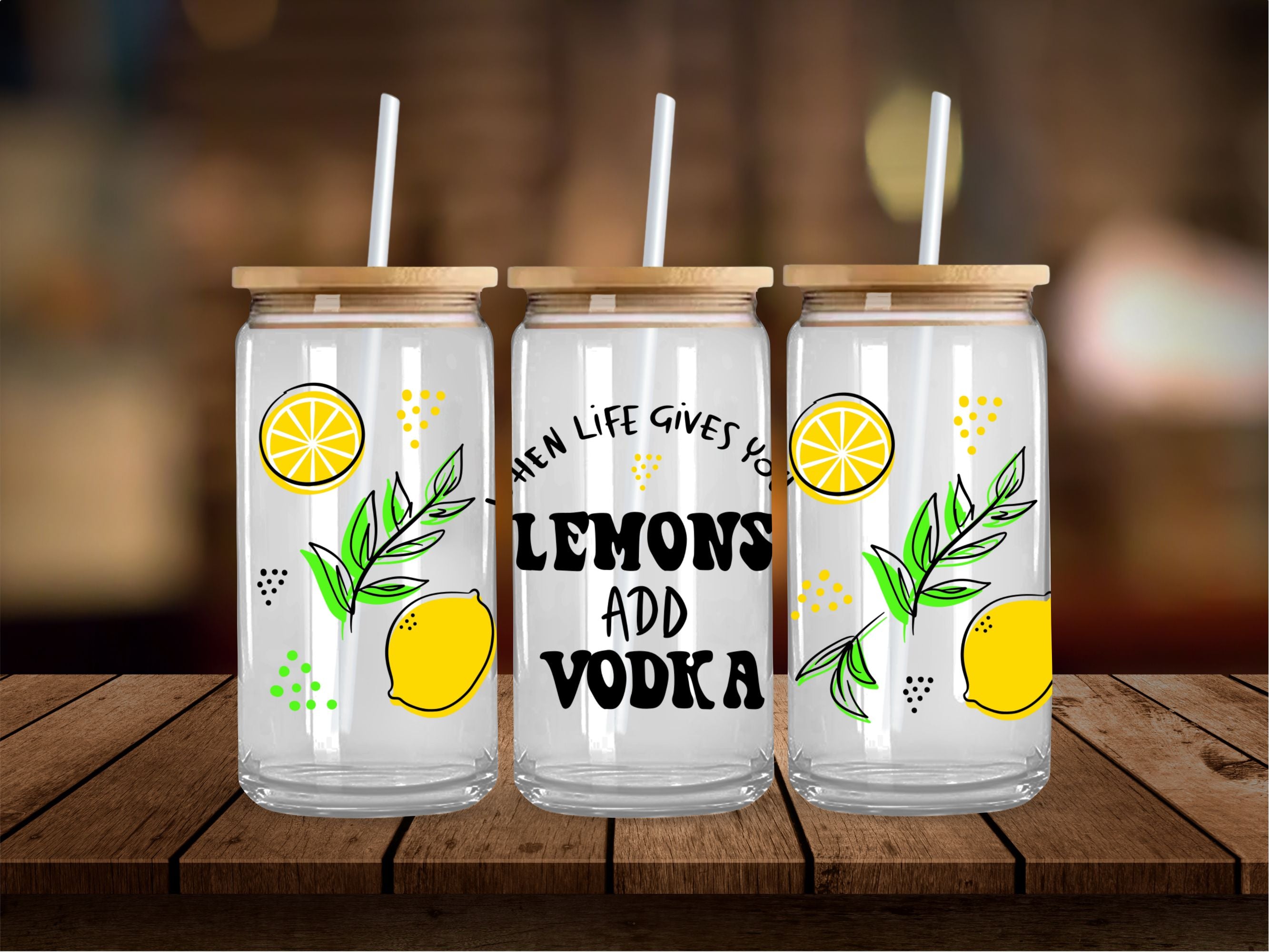Lemons Add Vodka 16 Oz Wrap