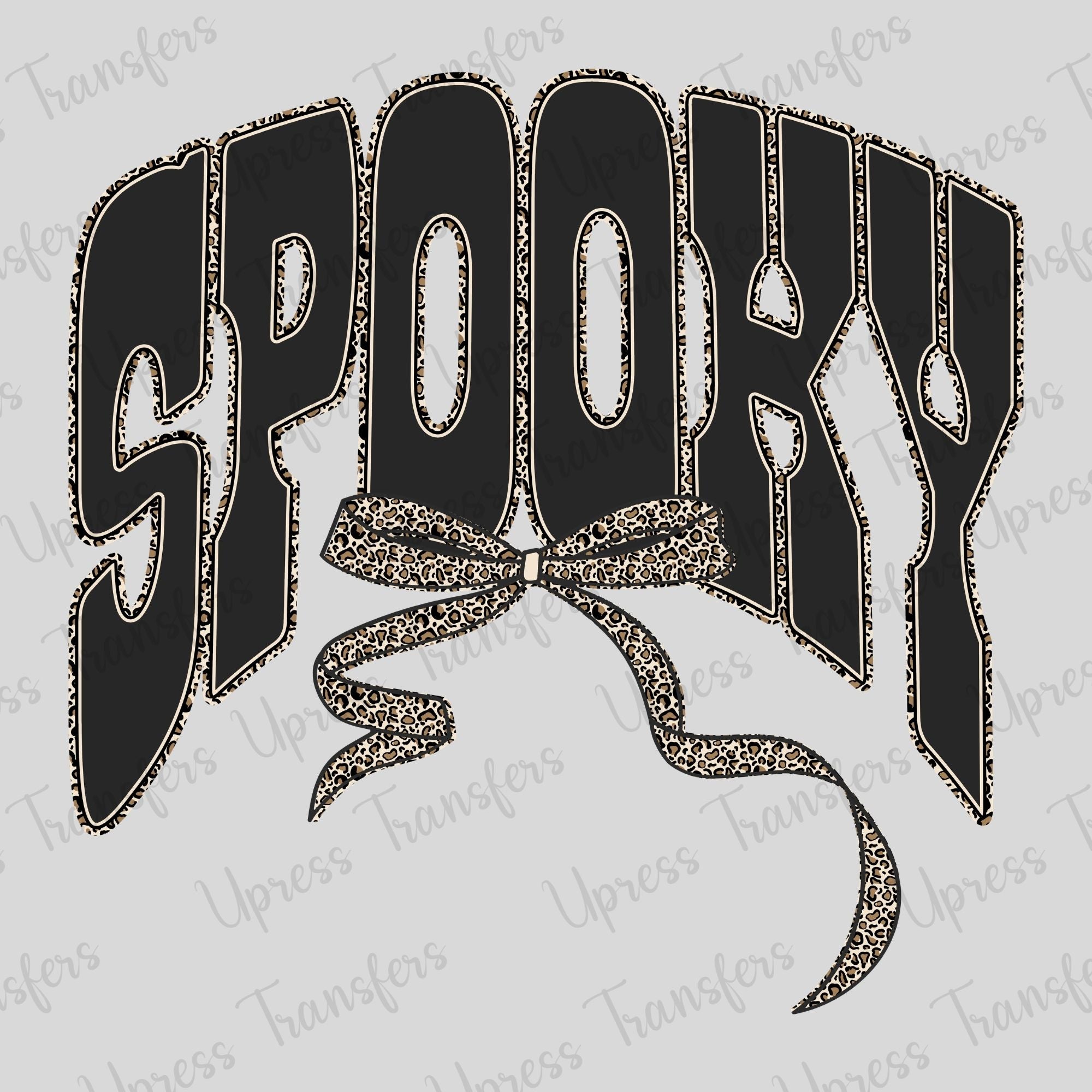 Leopard Black Spooky Coquette