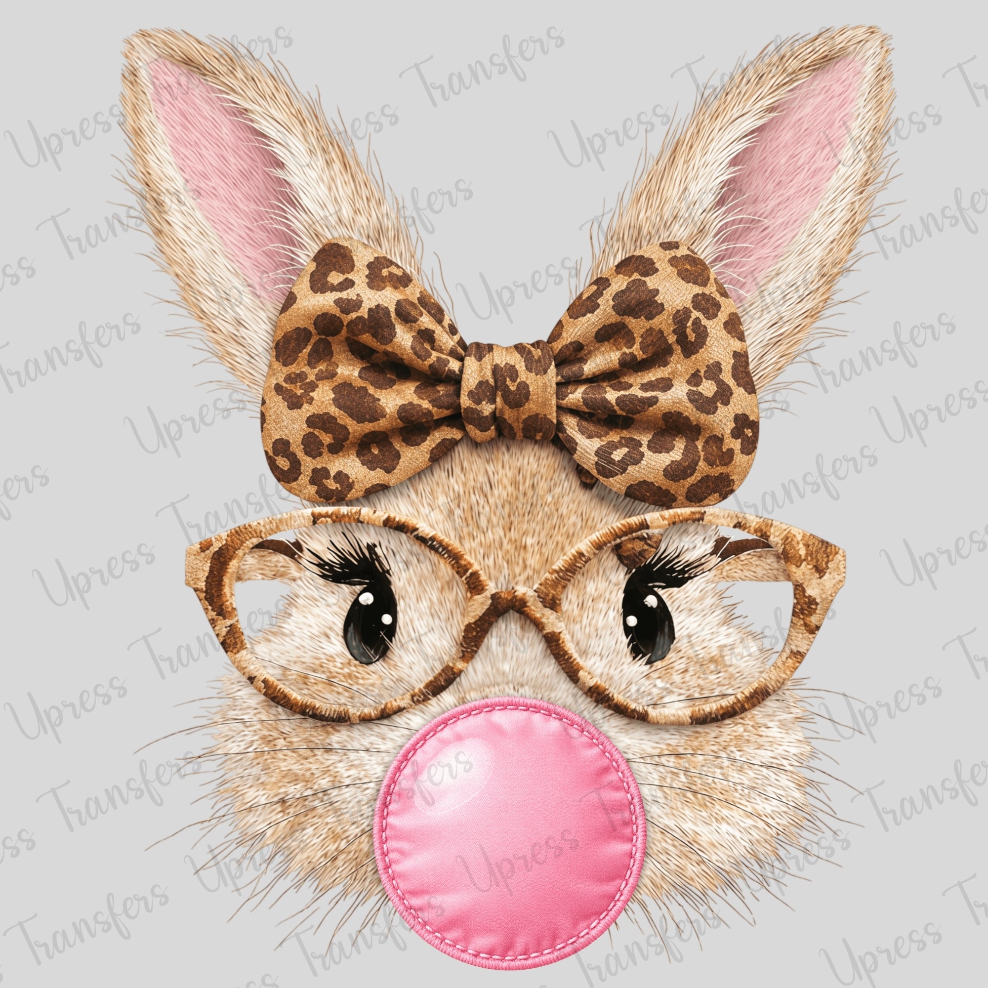 Leopard Bow Bunny