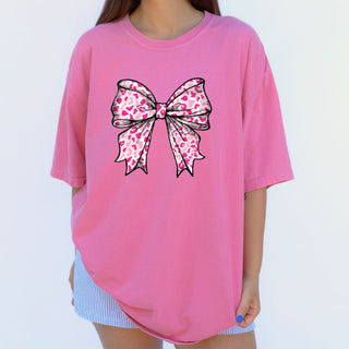Leopard Bow Pink