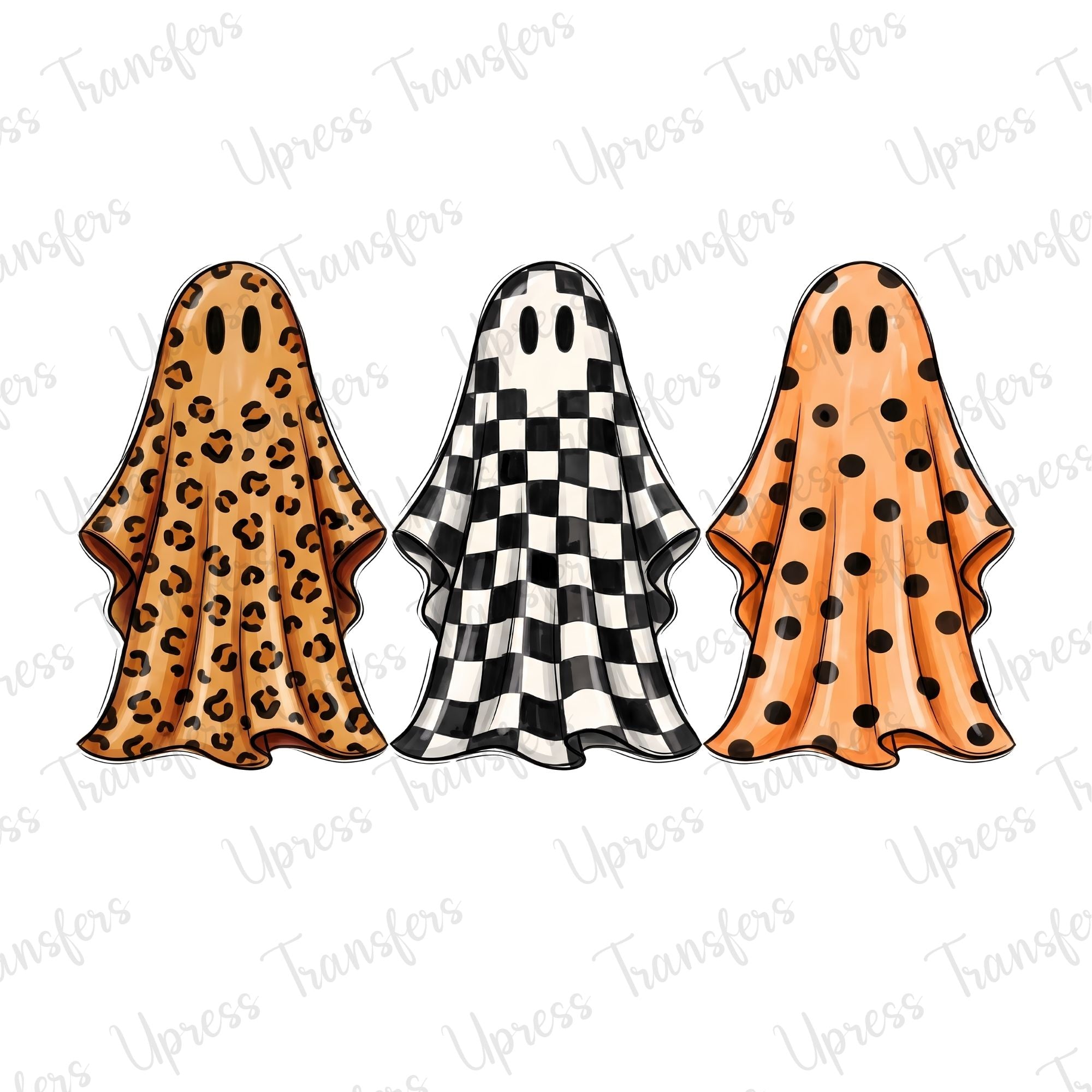 Leopard Checkered Polka Dotted Ghosts