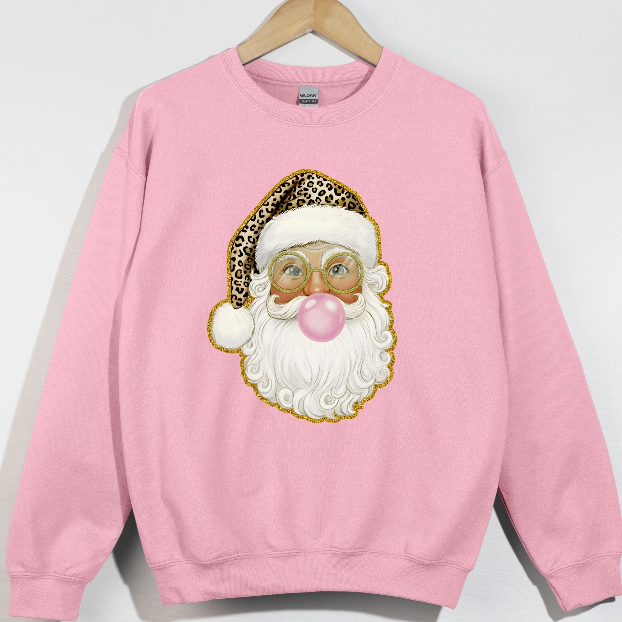 Leopard Hat Santa Glasses