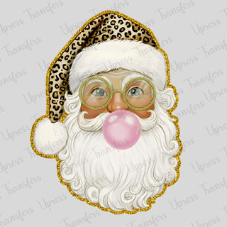 Leopard Hat Santa Glasses