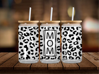 Leopard Mom Stacked 16 Oz Wrap