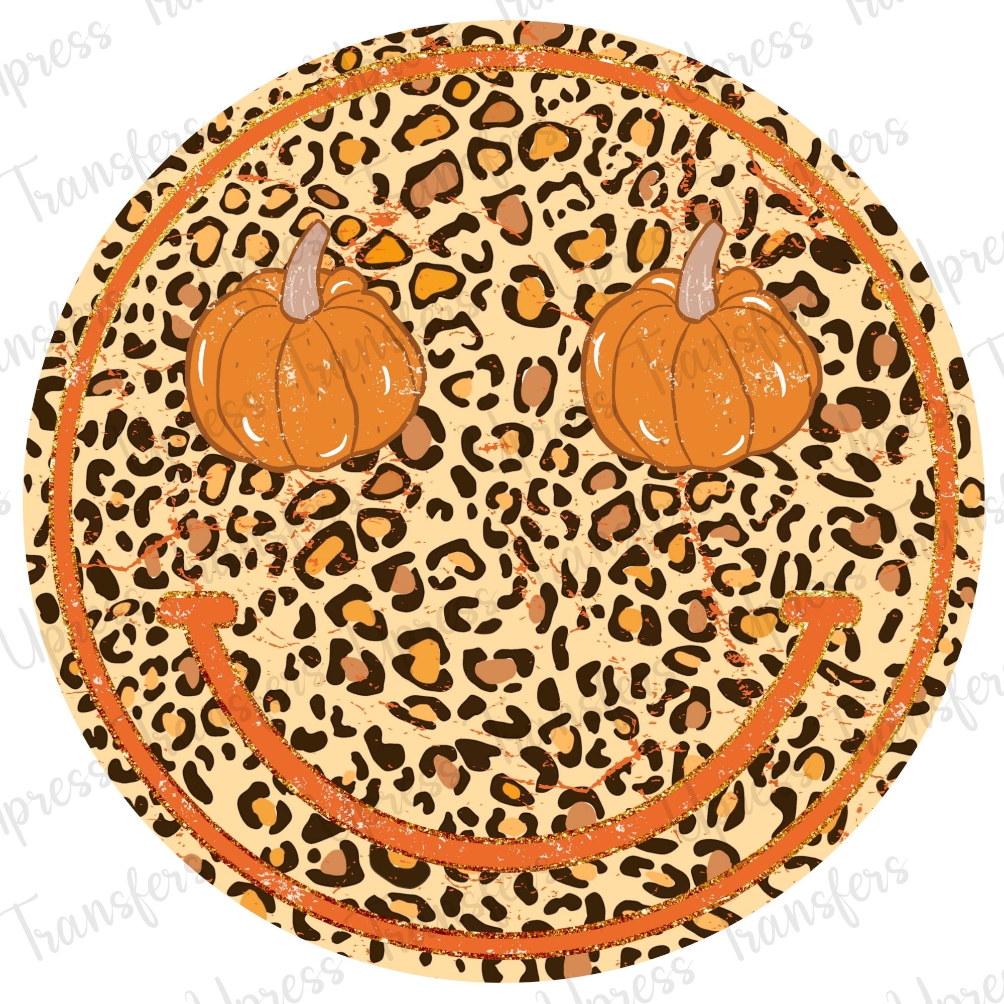 Leopard Pumpkin Smiley