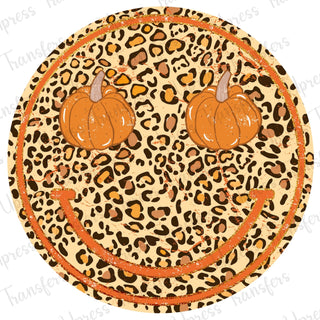 Leopard Pumpkin Smiley