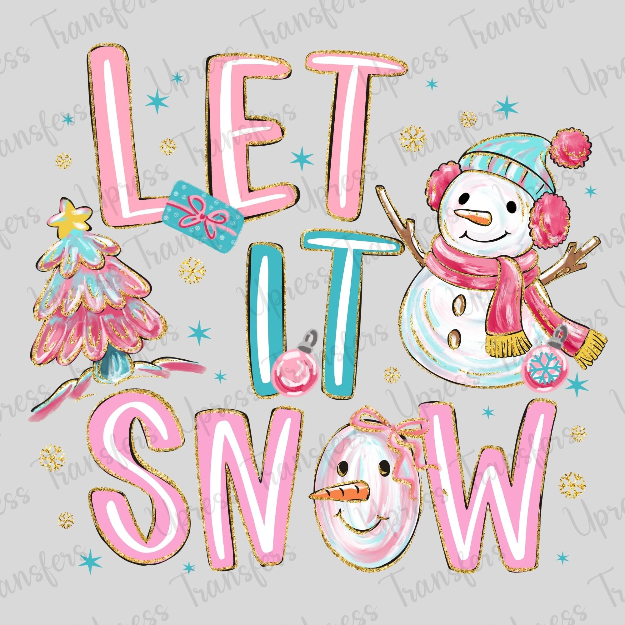 Let It Snow Pastel Neon