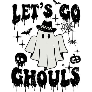 Lets Go Ghouls Distressed