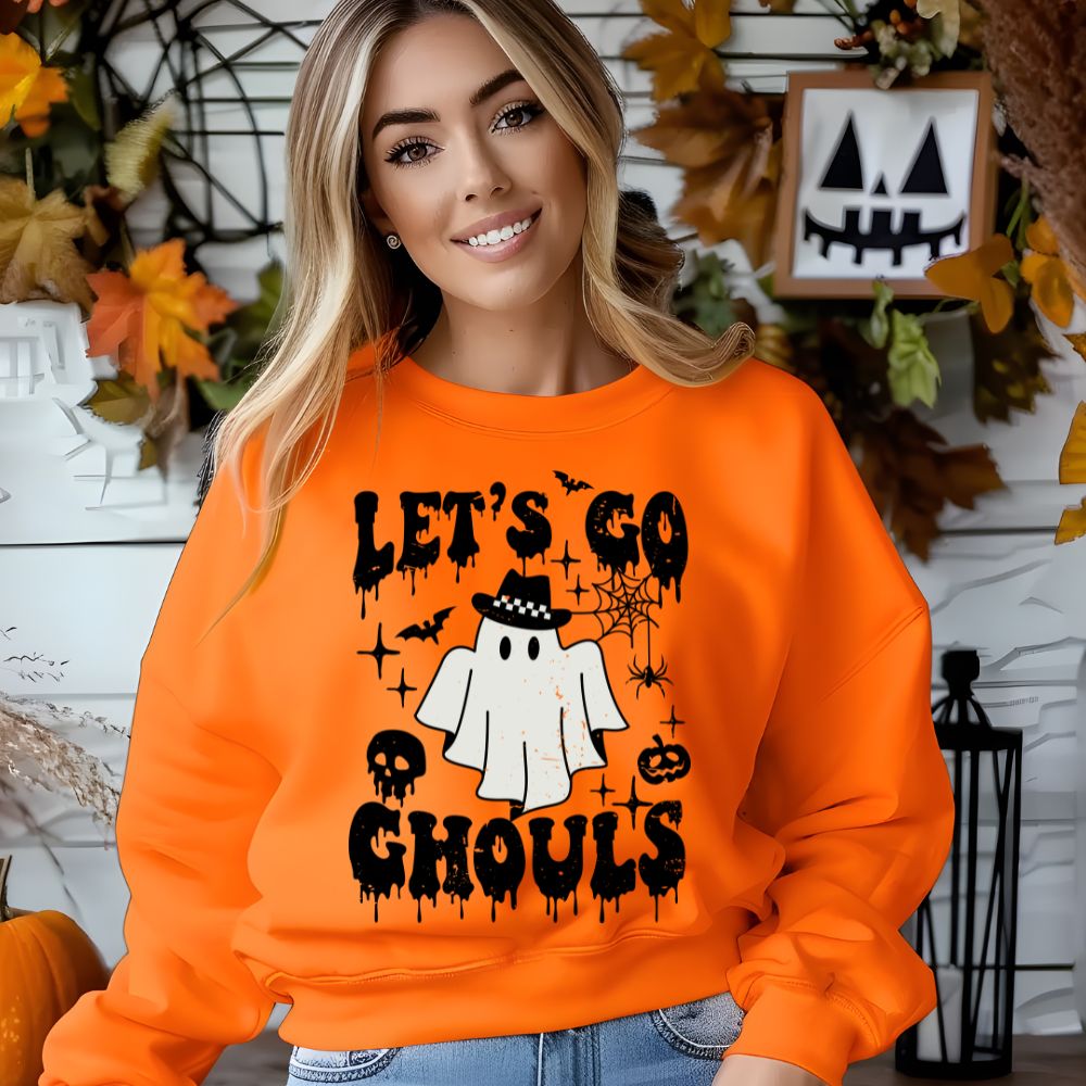 Lets Go Ghouls Distressed