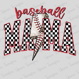 Lighting Checkered Baseball Mama