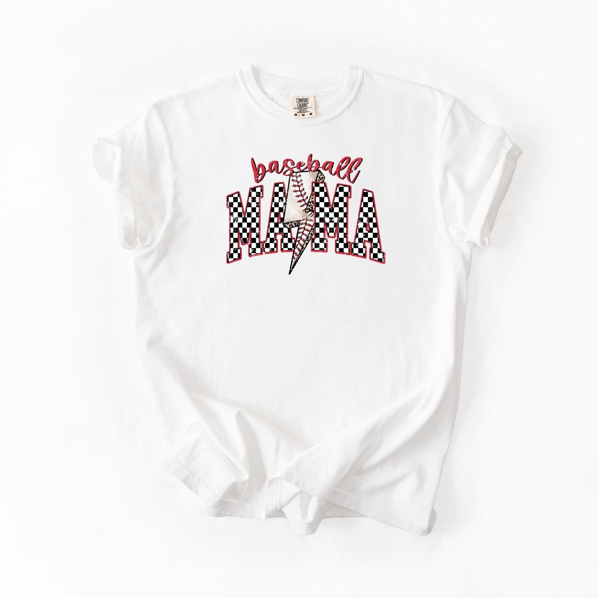 Lighting Checkered Baseball Mama
