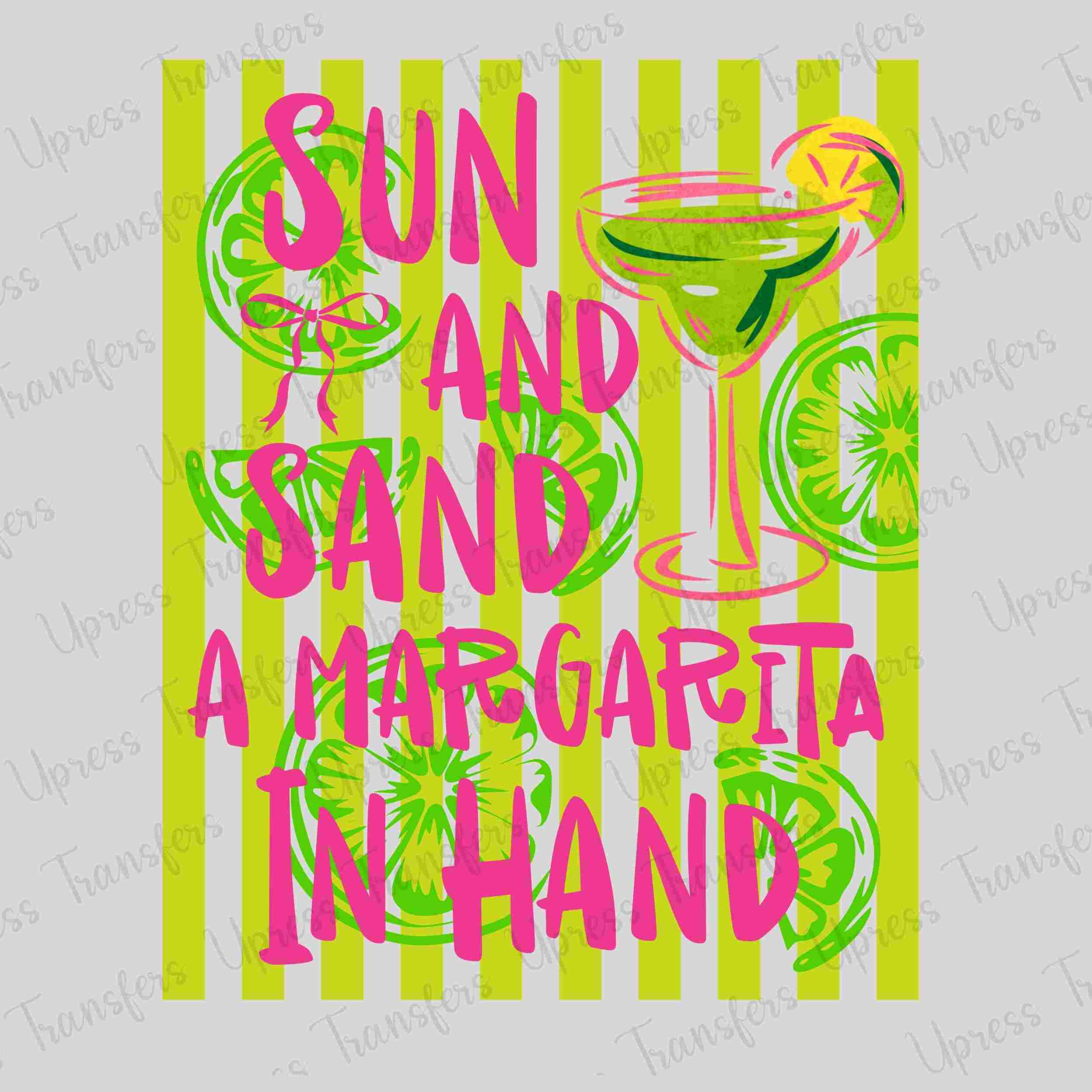 Lime Stripped Sun And Sand
