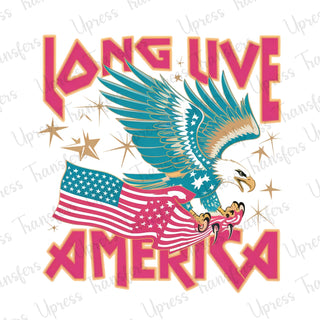 Long Live America Eagle Flag