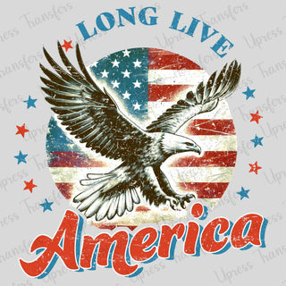 Long Live America Flag Eagle