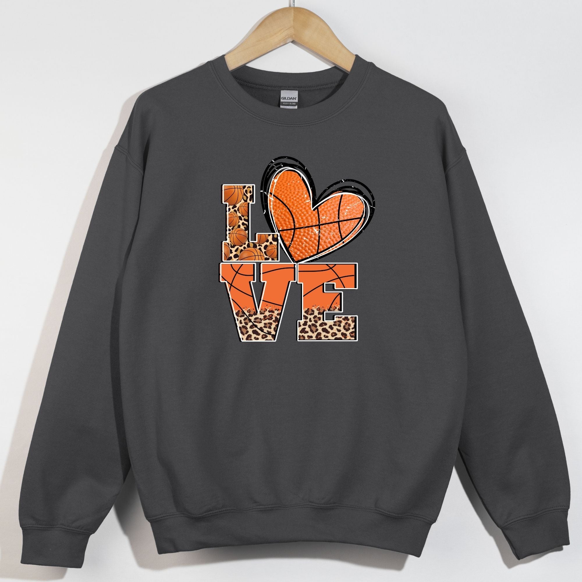 Love Faux Basketball Heart