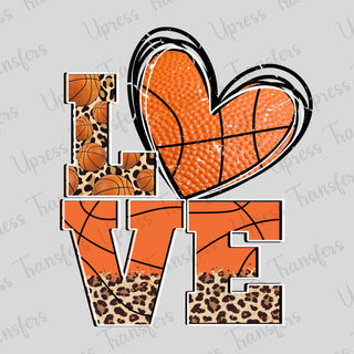 Love Faux Basketball Heart