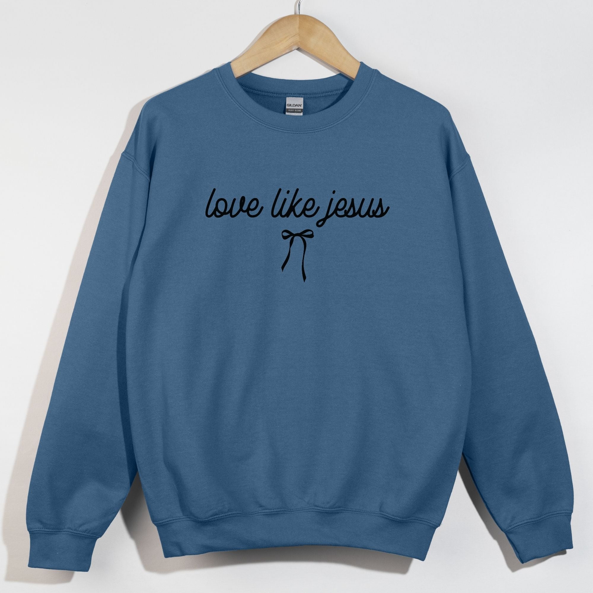 Love Like Jesus Black Script Bow