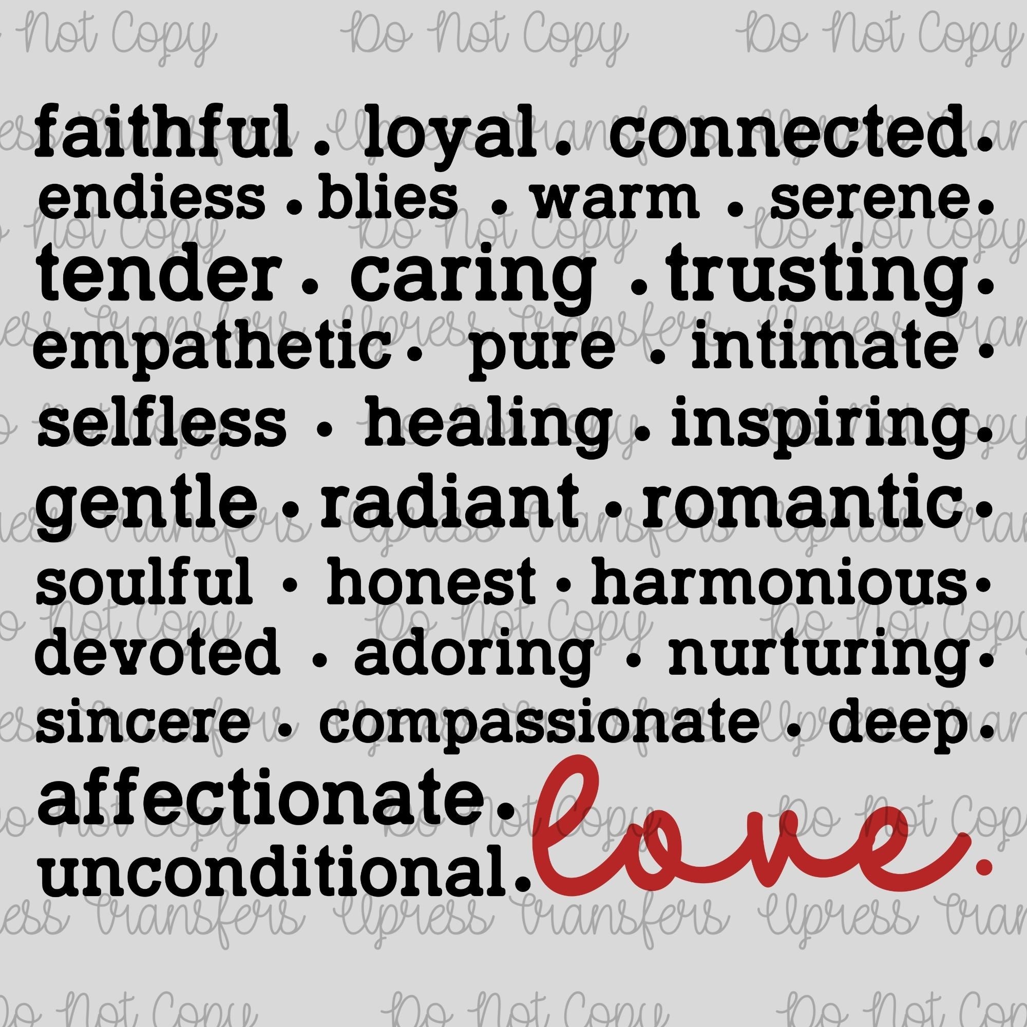 Love Words Typewriter