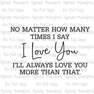 Love You More